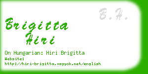 brigitta hiri business card